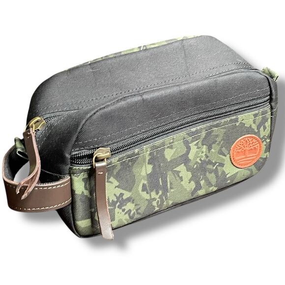 Timberland Core Canvas Travel Kit Toiletry Bag Groom Cosmetic Makeup Dopp Camo - Picture 11 of 12